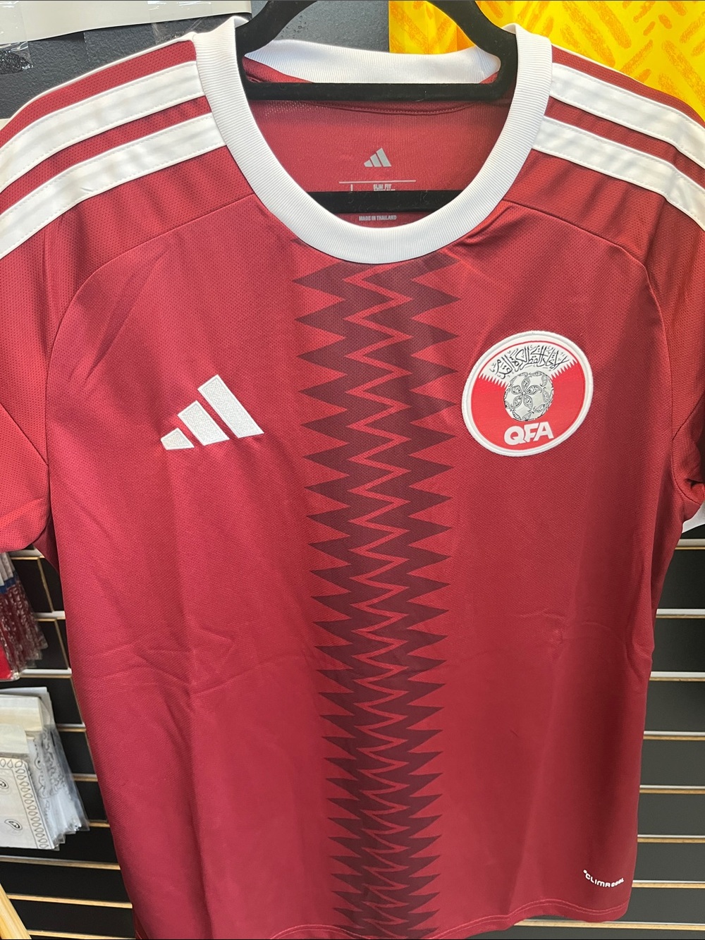 Men’s Qatar QFA Football Jersey with White Trim